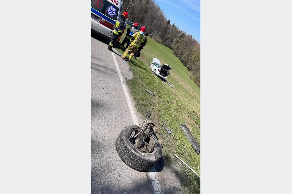 Groźnie wyglądające zderzenie pojazdów  - zdjęcie 3