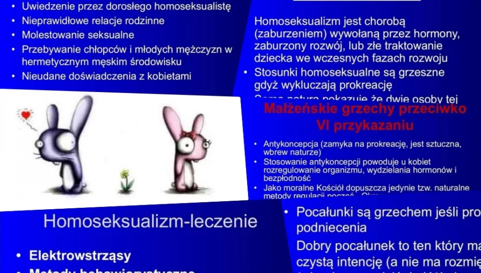Religia w liceum: homoseksualizm to choroba, leczeniem - elektrowstrząsy - zdjęcie 1