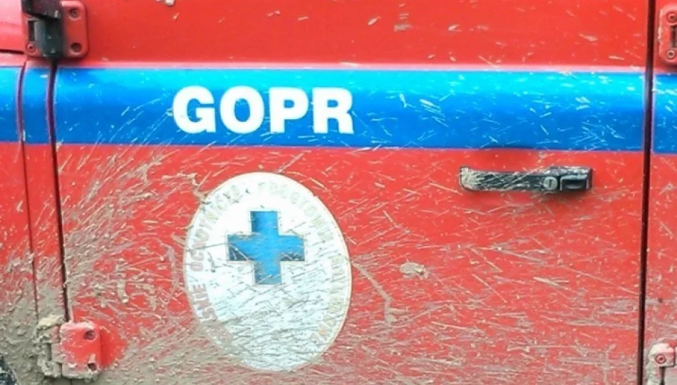 Wypadek ratownika GOPR na szlaku - zdjęcie 1