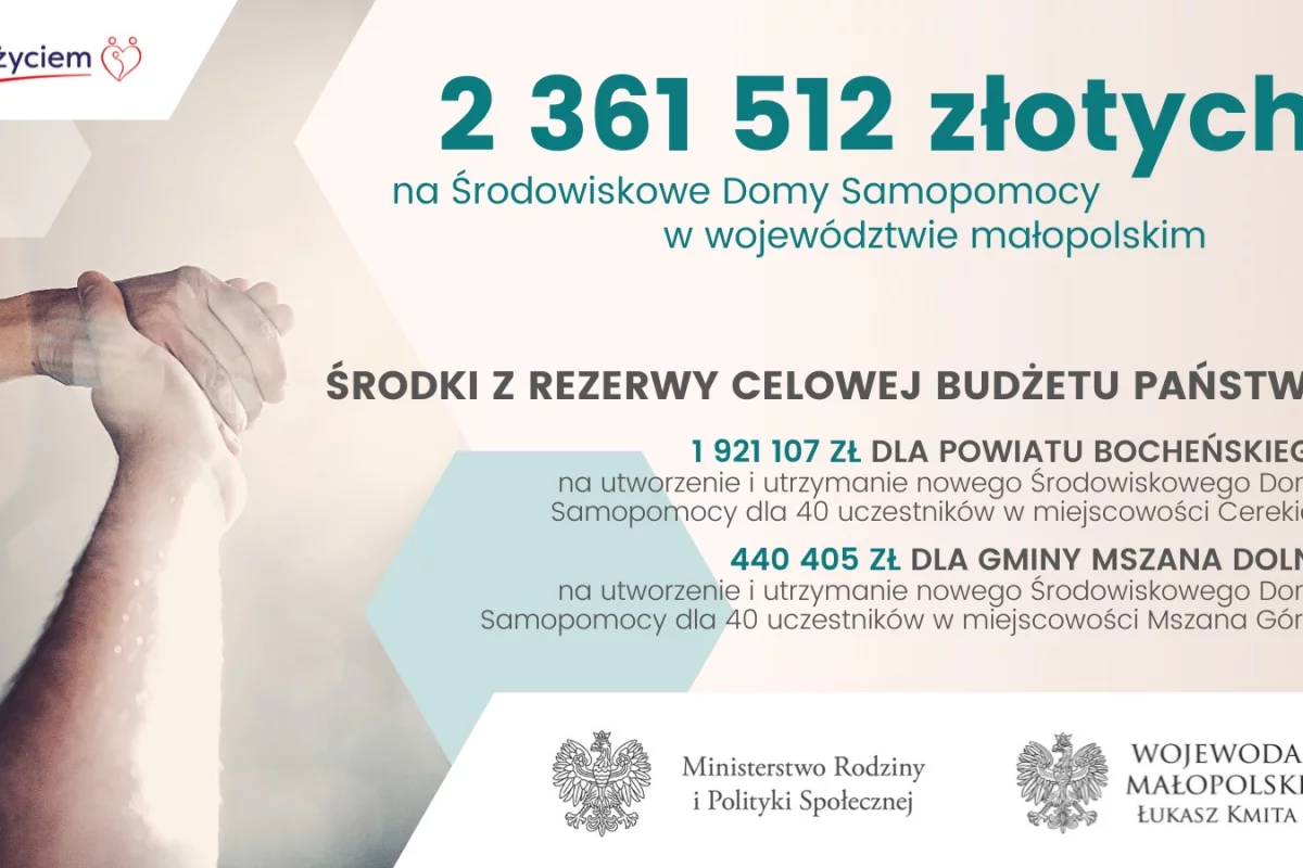 Dzięki dotacji z rezerwy powstanie dom samopomocy