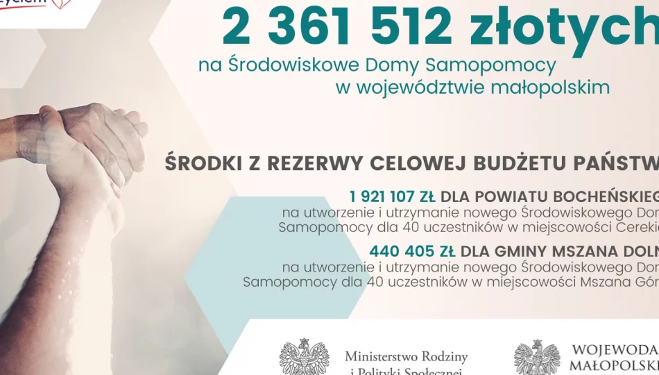 Dzięki dotacji z rezerwy powstanie dom samopomocy - zdjęcie 1