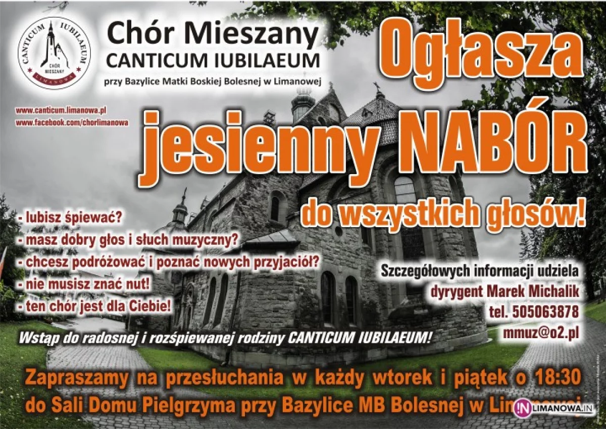 Canticum Iubilaeum ogłasza nabór