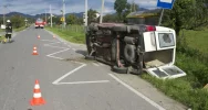 Uderzył w przepust, kierowca w szpitalu - zdjęcie 2