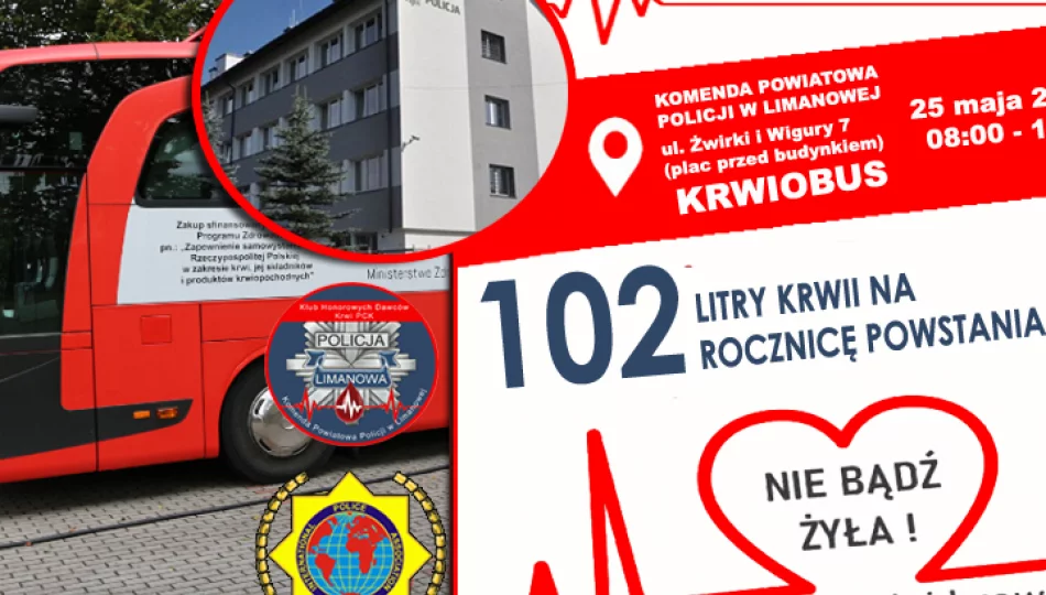"Krwiobus" zatrzyma się przed komendą. Mundurowi zachęcają do wzięcia udziału w akcji - zdjęcie 1