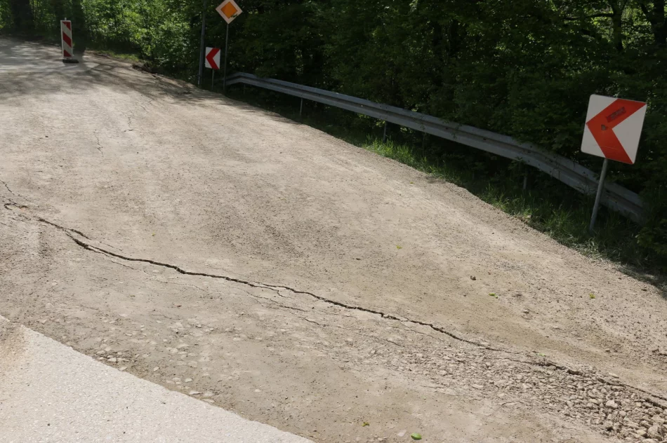Remont nic nie dał, osuwisko postępuje. Zamknięto fragment ulicy - zdjęcie 3