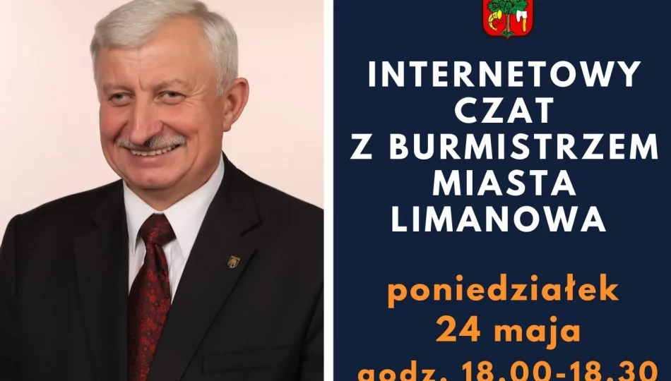 W poniedziałek 24 maja – kolejny czat z Burmistrzem Miasta - zdjęcie 1