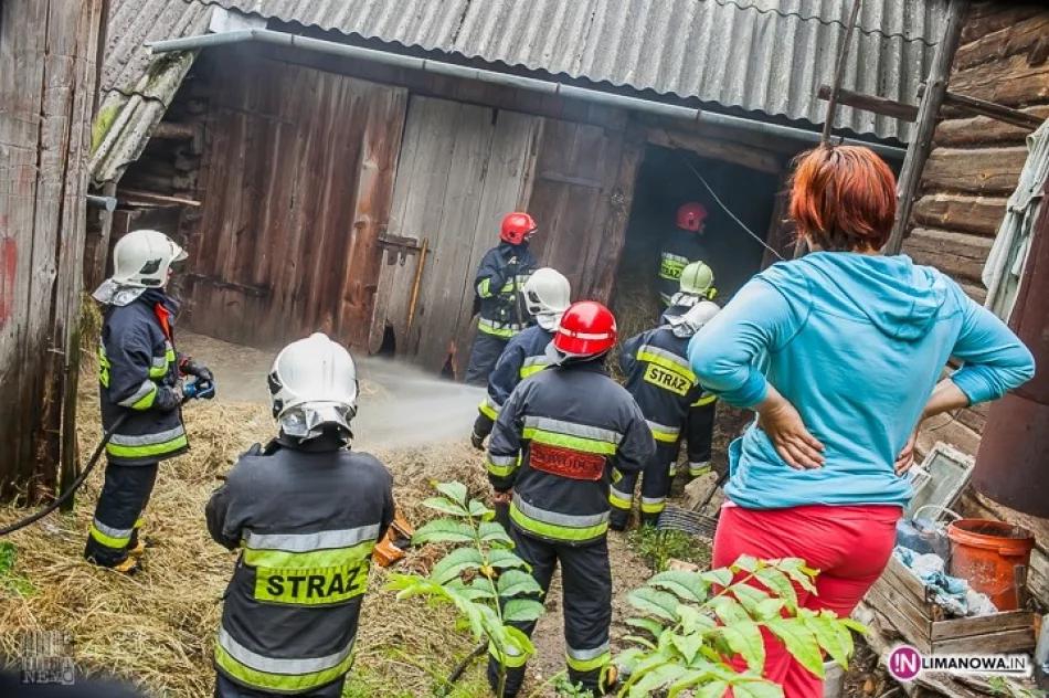 Budynek ocałał, spłonęło tylko siano - zdjęcie 4