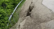 Osuwisko postępuje w zatrważającym tempie - zdjęcie 2