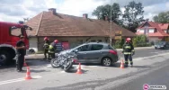 Zderzenie motocykla z samochodem - zdjęcie 2