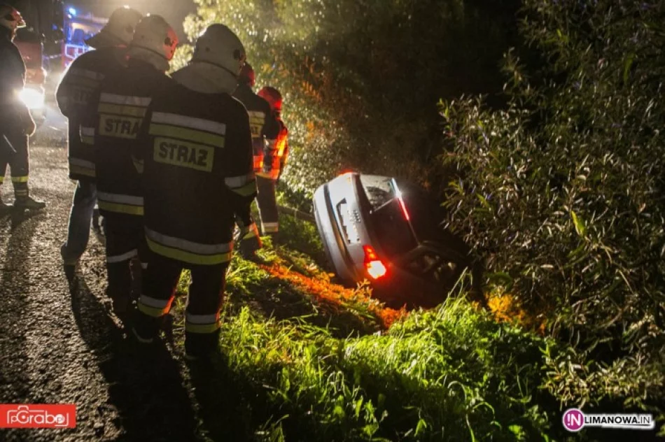 Wypadek i kolizja, ranny kierowca w szpitalu - zdjęcie 2