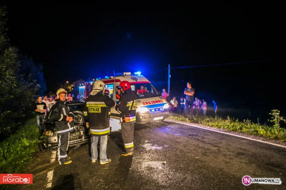 Wypadek i kolizja, ranny kierowca w szpitalu - zdjęcie 3