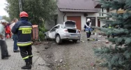 Samochód wypadł z drogi - zdjęcie 3