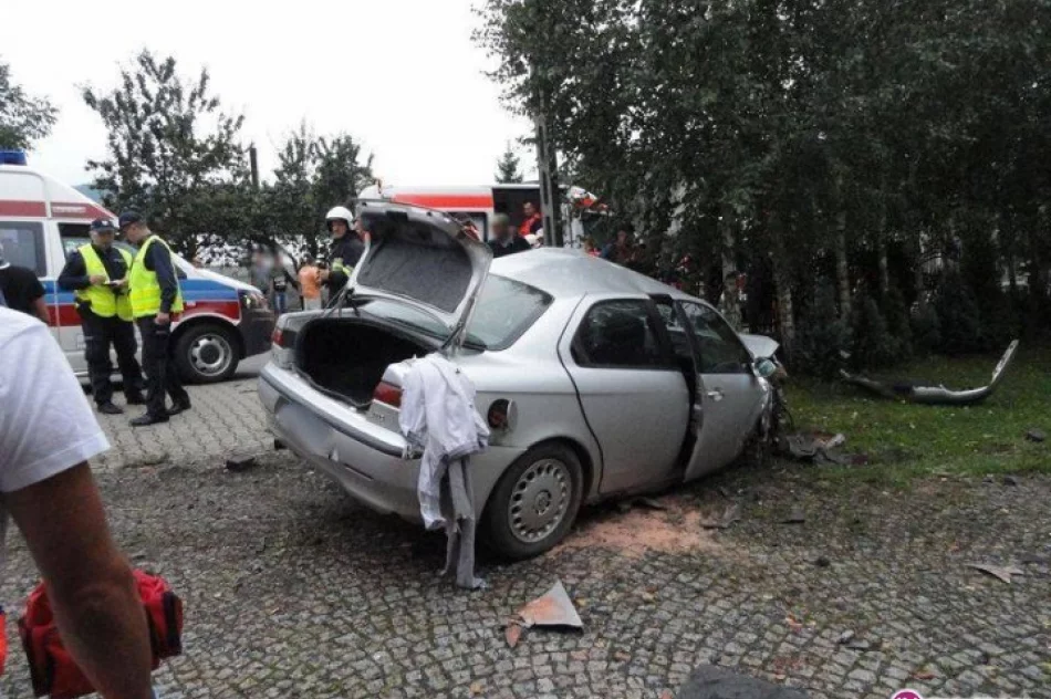 Samochód wypadł z drogi - zdjęcie 4