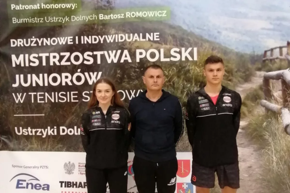 Dawid Kosmal na podium Mistrzostw Polski