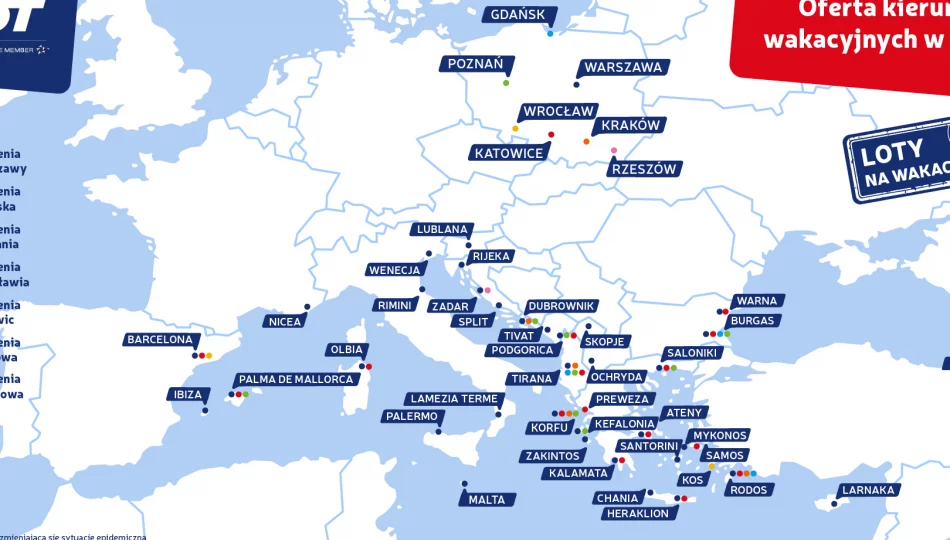 Wakacyjne kierunki LOT-u bezpośrednio z Krakowa już od 18 czerwca - zdjęcie 1