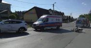 Zderzenie samochodu i motocykla, 3 osoby trafiły do szpitala - zdjęcie 3