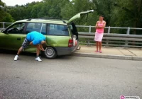 Kolizja na wyjeździe z Kamiennej - zdjęcie główne