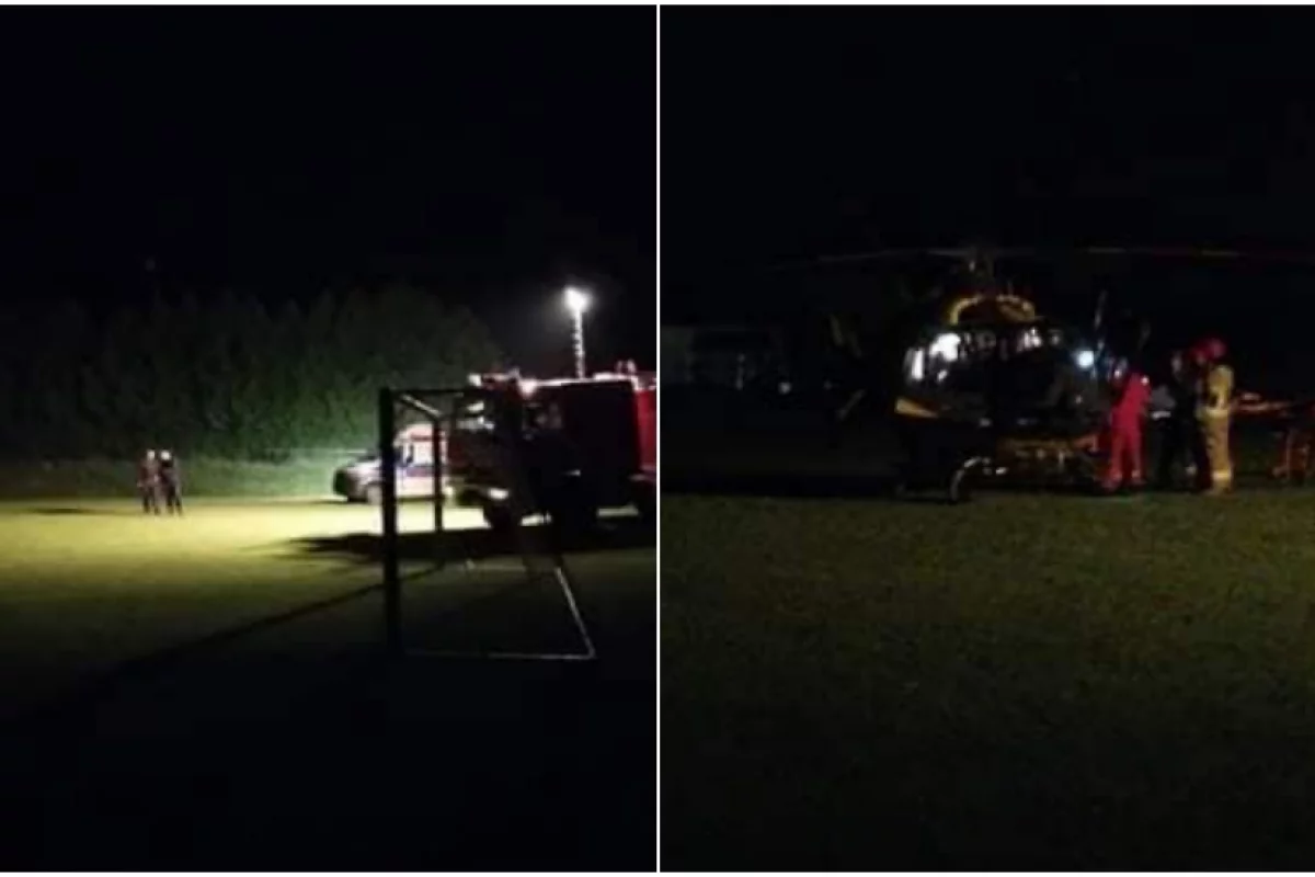 Nocne lądowanie LPR. Śmigłowiec zabrał 15-latkę z objawami zatrucia