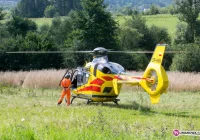 Zawaliła się altana, śmigłowiec na pomoc - zdjęcie główne