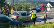 Zderzenie trzech pojazdów na DK 28 - zdjęcie 2