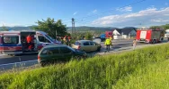 Zderzenie trzech pojazdów na DK 28 - zdjęcie 3