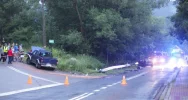 Uderzył w inne auto i dachował - zdjęcie 2