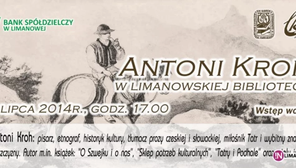 Antoni Kroh w limanowskiej bibliotece - zdjęcie 1