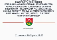 Posiedzenie Komisji Rady Gminy Limanowa - 21 czerwca 2021 - zdjęcie główne