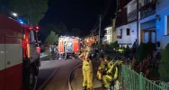 W wielkim pożarze 9 osób zostało rannych, trwają prace rozbiórkowe. Na pomoc żołnierze WOT - zdjęcie 2