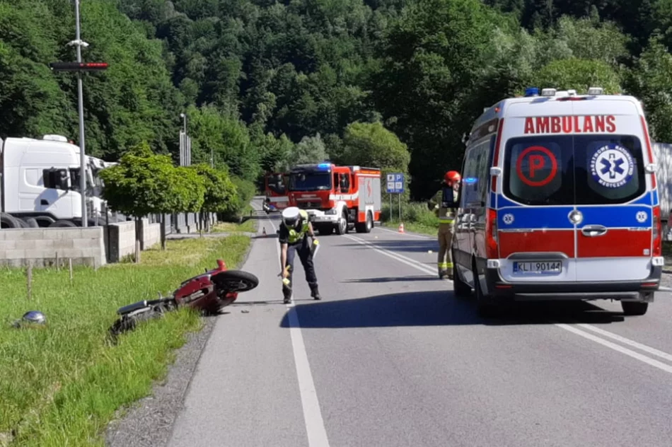 Kolejny wypadek z udziałem motocyklisty  - zdjęcie 3