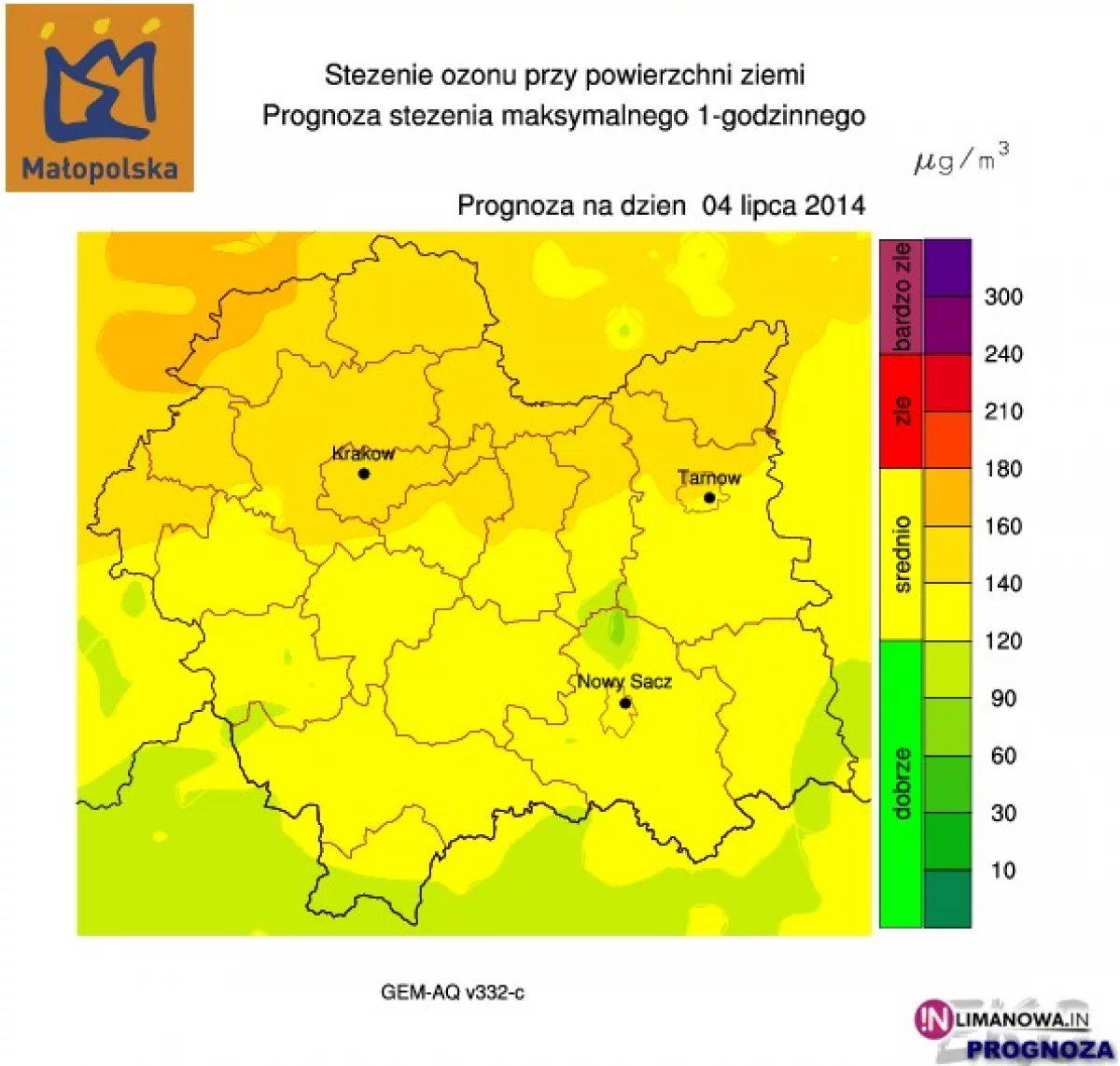 Uwaga na zanieczyszczenie ozonem