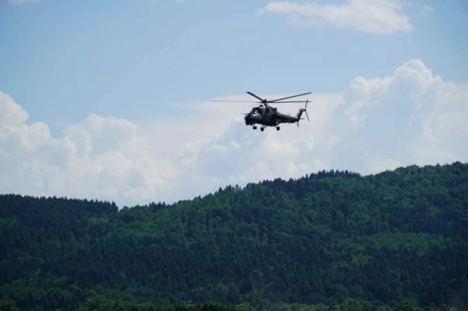 Wojskowe śmigłowce nad Limanowszczyzną - trwa szkolenie - zdjęcie 3