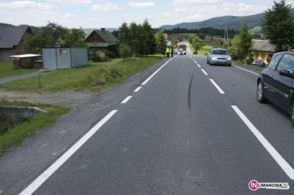 Wypadek motocykla. Dwie osoby ranne - zdjęcie 2