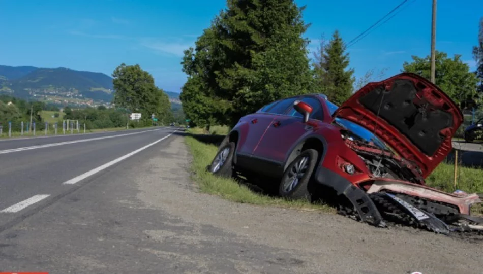 Ford wjechał w przepust - zdjęcie 1