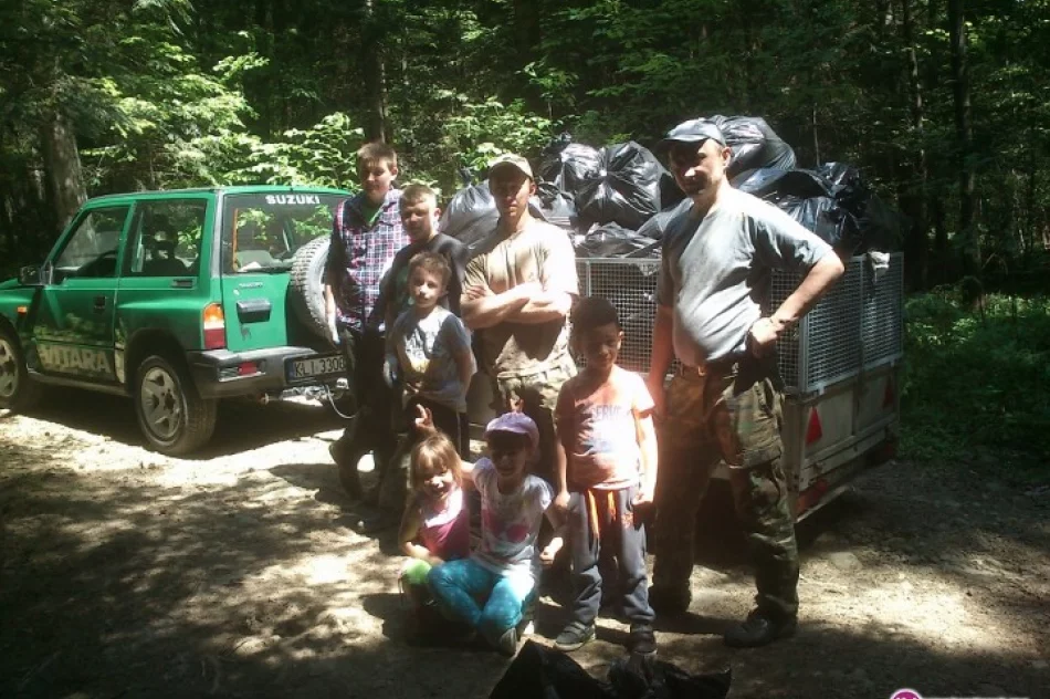 Sprzątali lasy, problem wysypisk nie maleje - zdjęcie 4