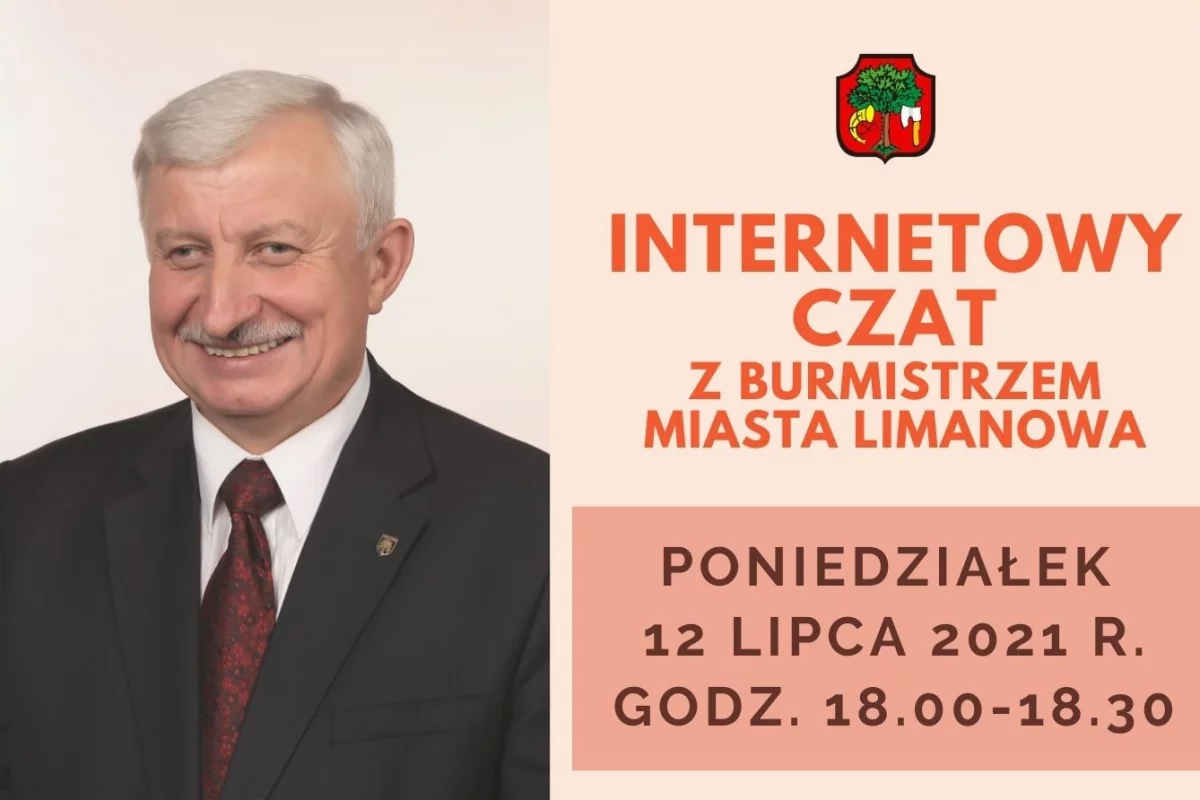 Czat z Burmistrzem – poniedziałek 12 lipca godz. 18:00