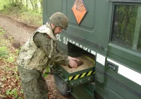 Granat moździerzowy znaleziony w korycie rzeki - zdjęcie główne