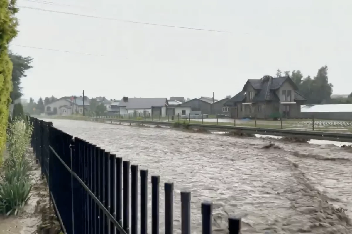Powódź błyskawiczna w gminie Łososina Dolna