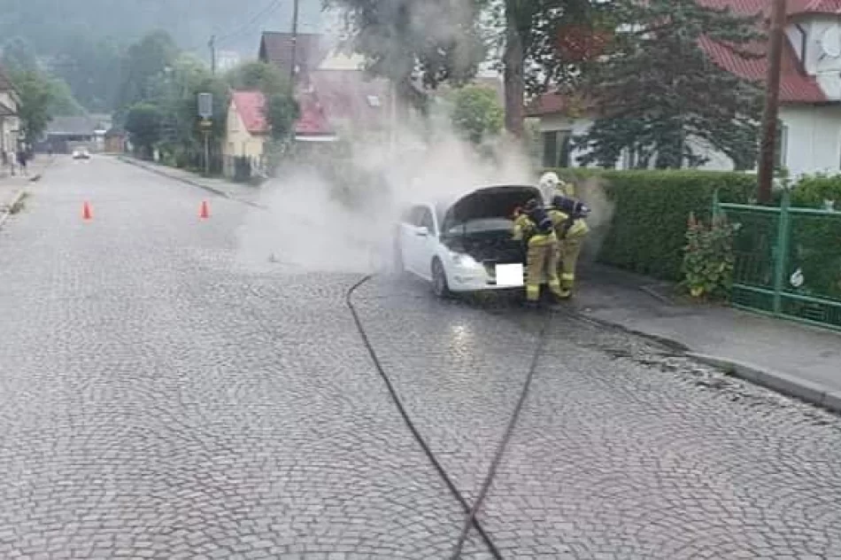 Zapalił się samochód osobowy - zdjęcie 2