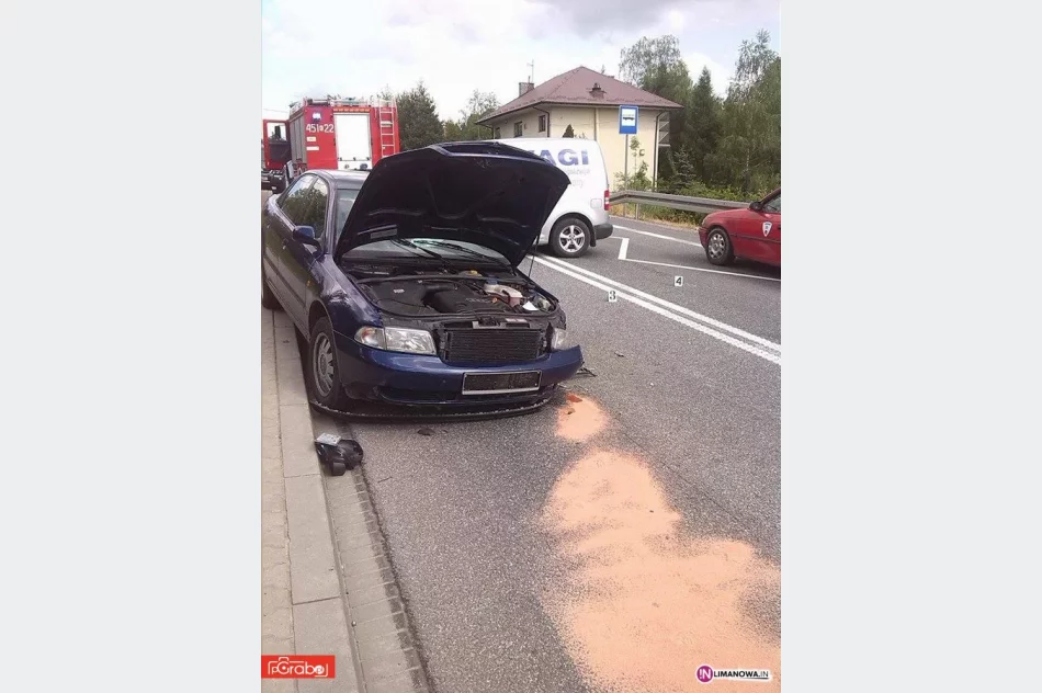 Zderzenie trzech aut - zjechał na lewy pas - zdjęcie 2