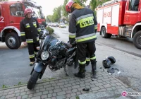 Zderzenie motocykla z samochodem - zdjęcie główne