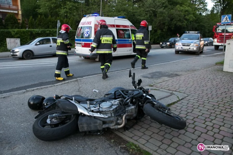 Zderzenie motocykla z samochodem - zdjęcie 2