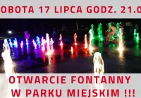 Dziś w nocy oficjalne otwarcie nowej fontanny w parku - zdjęcie główne