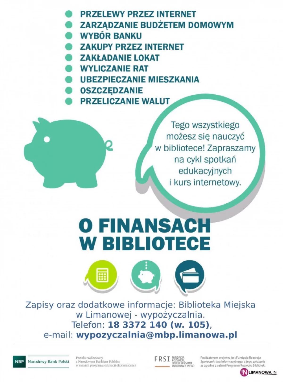 O finansach w limanowskiej bibliotece