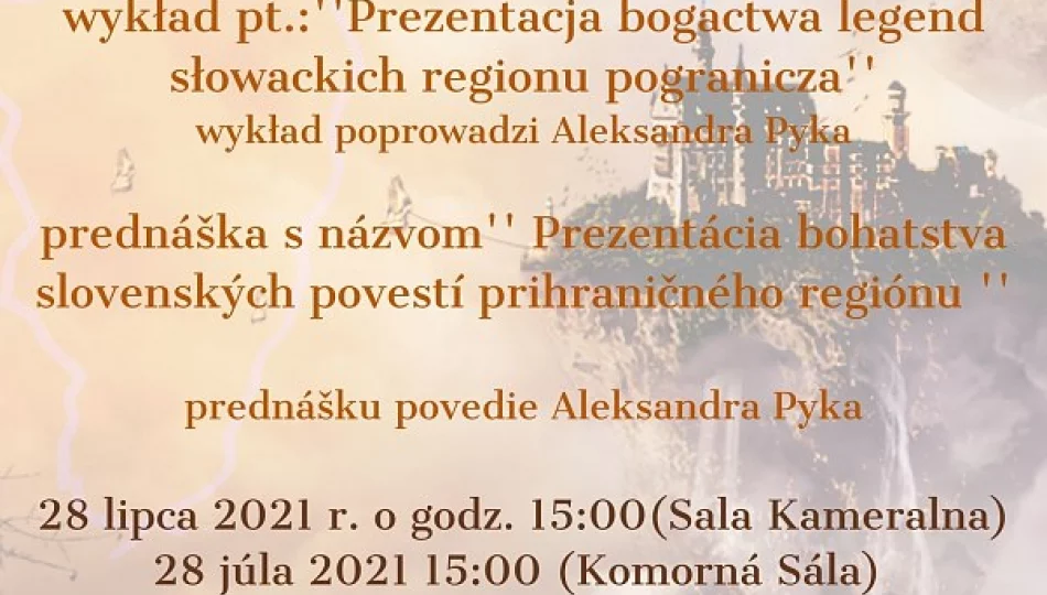 Zaprezentują słowackie legendy rejonu pogranicza - zdjęcie 1