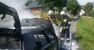 Zapalił się samochód osobowy - zdjęcie 2