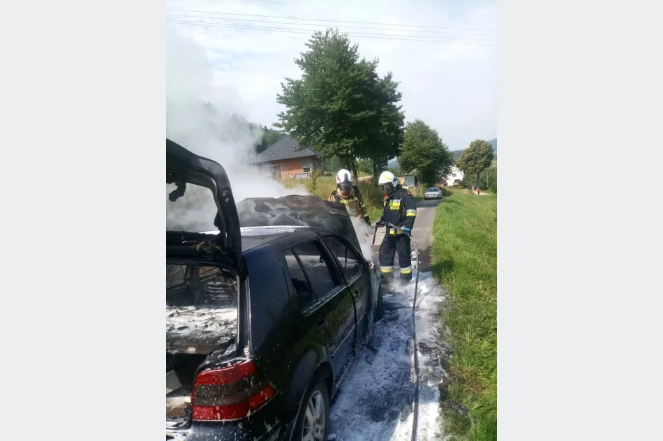 Zapalił się samochód osobowy - zdjęcie 2