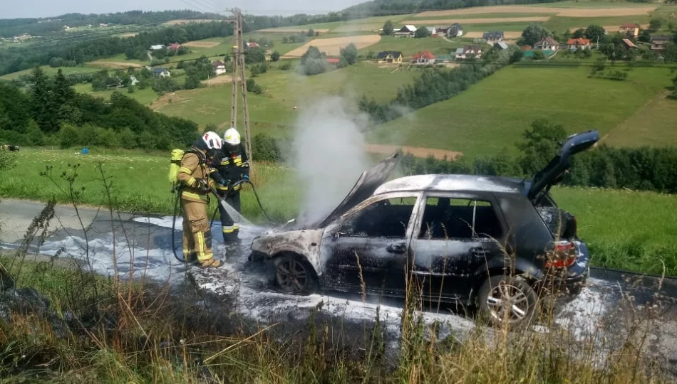 Zapalił się samochód osobowy - zdjęcie 1