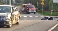 Zderzenie samochodu i motoroweru. Ucierpiało dwóch nastolatków, lądował LPR - zdjęcie 5