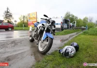 Zderzenie auta z motocyklem - zdjęcie główne